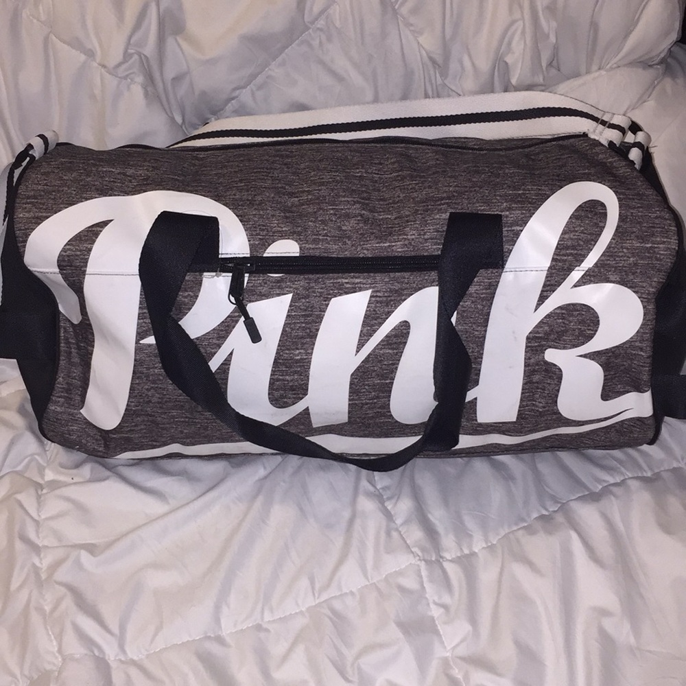 PINK Victoria’s Secret Grey Duffle Bag